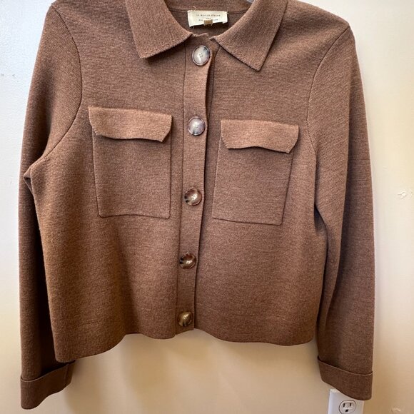Sezane Camel Brown Women's Betty Cardigan S - Picture 3 of 3